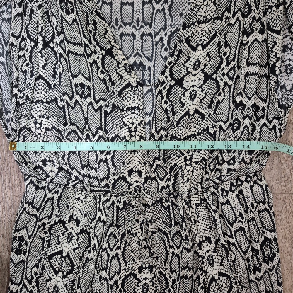 Vix Paula Hermanny Snakeskin Print Maxi Dress Resort Wear M-M - Picture 11 of 13